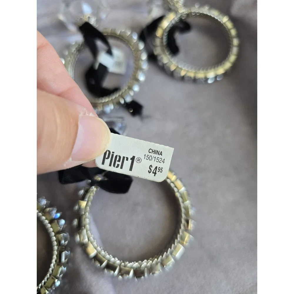 6 Pier 1 Engagement Ring Style Christmas Ornament Diamond Like Design Flaws